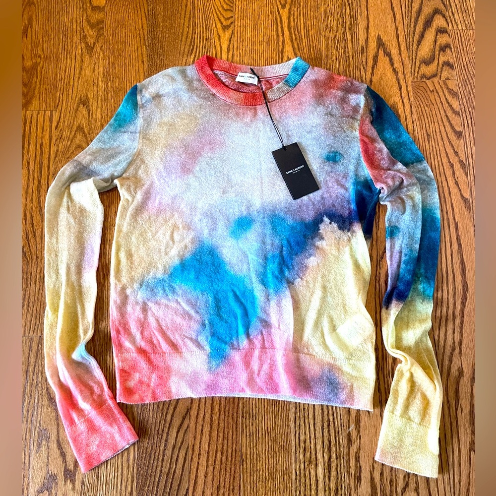 Saint Laurent watercolor sweater size M